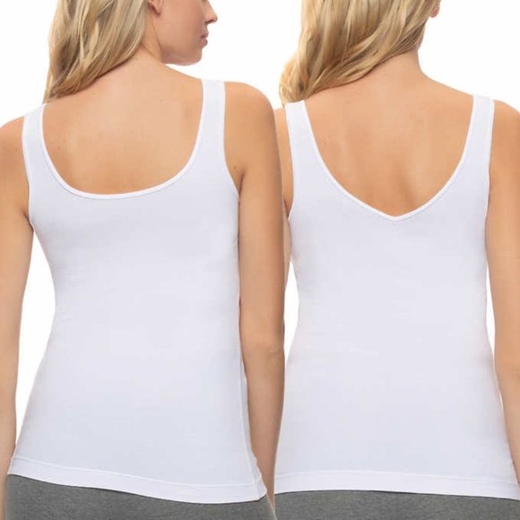 NWT Felina Women's Reversible Neckline 4 Pack Tank Top Size S $65 8HL035 - Picture 6 of 6